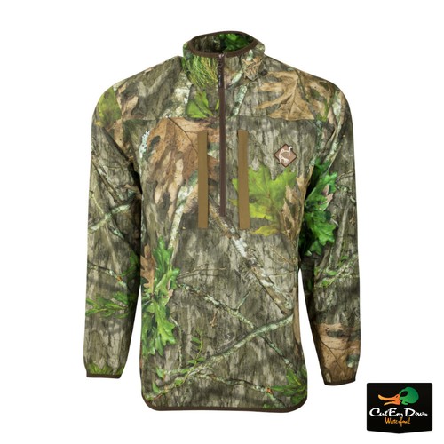 DRAKE WATERFOWL OL TOM TURKEY TECH 1/4 ZIP CAMO PULLOVER WITH SPINE PAD - Picture 9 of 11