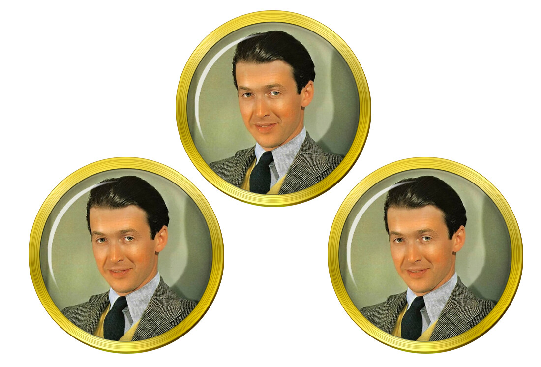 James Stewart Golf Ball Markers