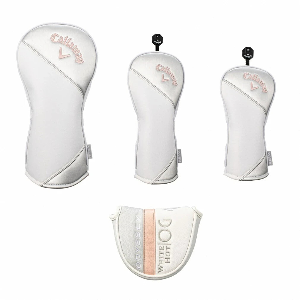 Callaway REVA ゴルフバッグ ホワイト・ピンク Callaway Womens Reva 9 Piece Complete Golf Set Caddy Bag