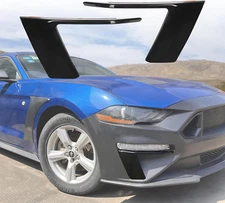 L-Shaped Front Bumper Cover Pocket Accents For Ford Mustang 2018-2023