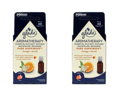 Glade Aromatherapy Essential Oils Diffuser Nachfüller Pure Happiness , 2x17,4ml