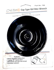Cal-Van Tools 788  Cup Type Oil Filter Wrench, 2-29/32" TO 3" (74MM-76MM)