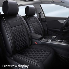 Deluxe Leather Full Set Car Seat Covers Front Rear Cushion For Nissan Altima