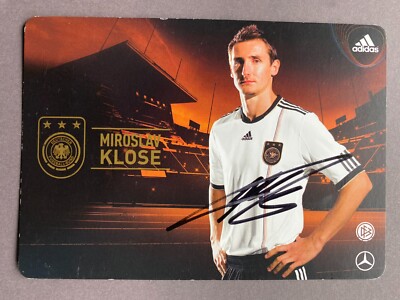 MIROSLAVE KLOSE DFB  In-person WM 2010 Satz 2  DFB-Sammelkarte 10x15 Autogramm