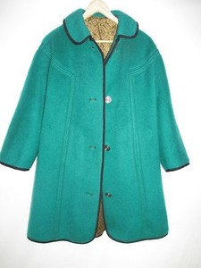 emerald wool coat