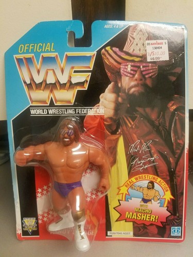 WWF WWE MACHO MAN RANDY SAVAGE WRESTLING FIGURE HA...