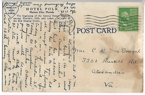 Cartolina d'epoca - The POLK - Haines City, Florida - Hotel - Foto 2 di 2