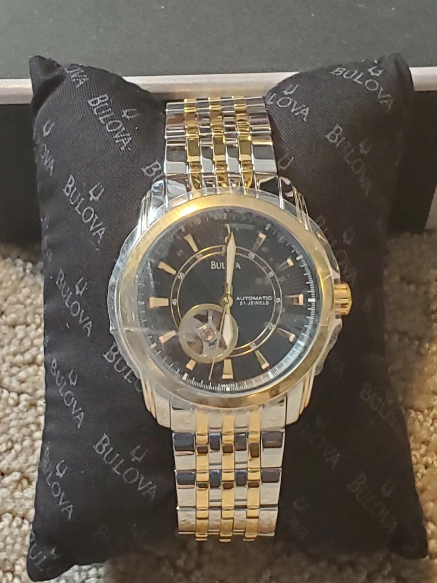 ?⌚ Bulova Mens Watch Self Winding Mechanial Two Tone - BRAND NEW 