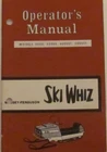 1970's MF Massey Ferguson Ski Whiz 350SS - 500SST Snowmobile Operator Manual OEM