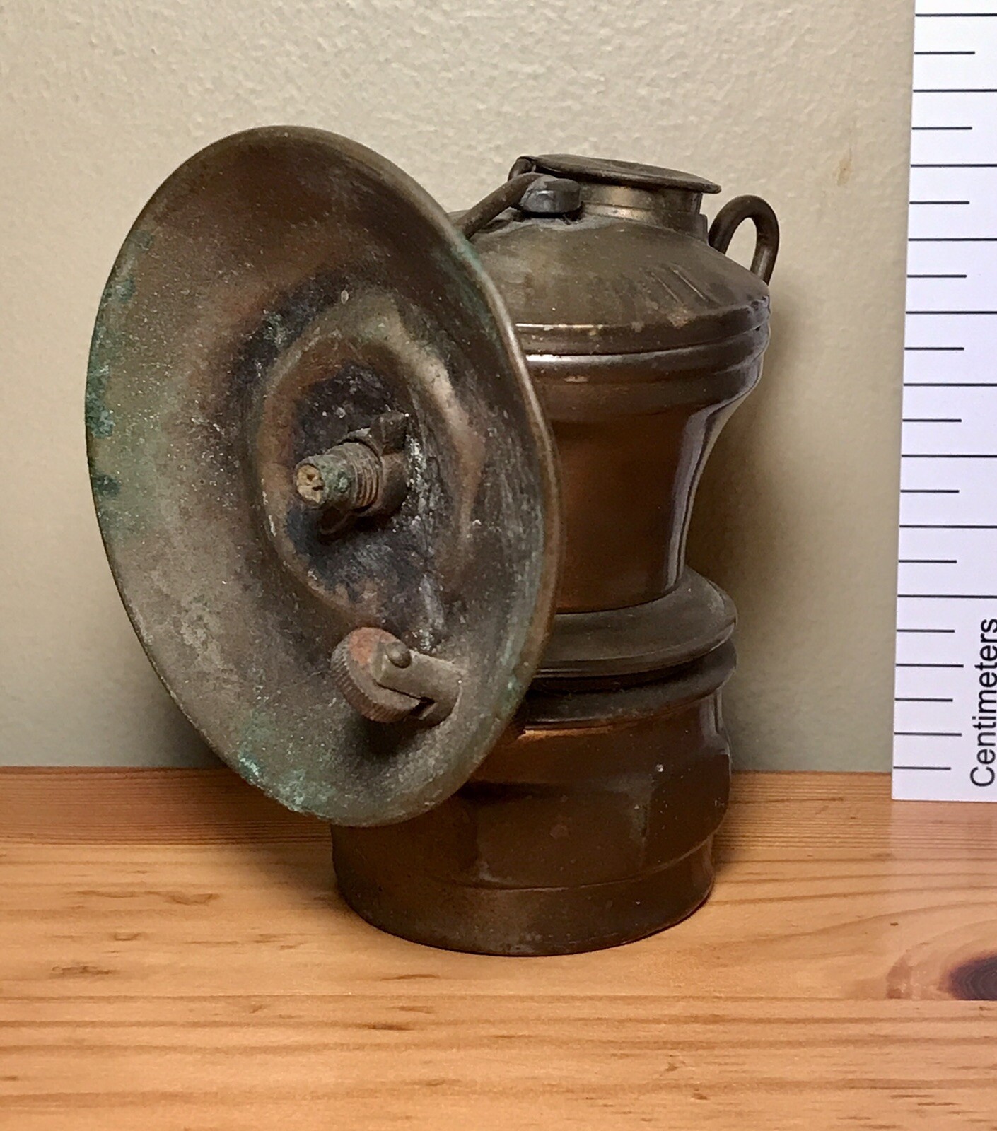 Antique AutoLite Universal Lamp Co Coal Miners Carbide Lamp Reflector