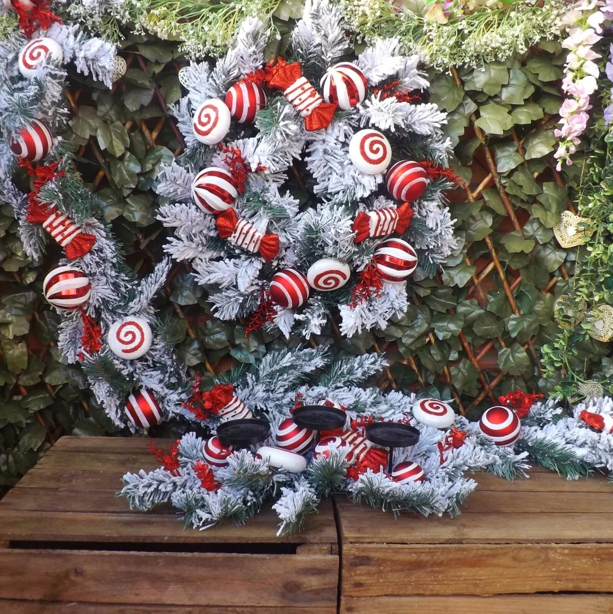 Christmas Garlands  White 