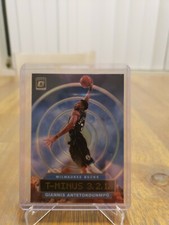 Giannis Antetokounmpo 2019-20 Donruss Optic Holo Silver T-Minus 3,2,1 Card #8