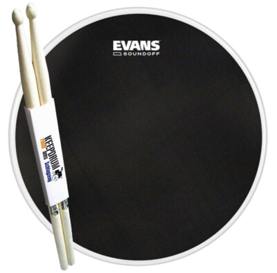 Evans TT13SO01 SoundOff Meshhead Fell 13 + Drumsticks
