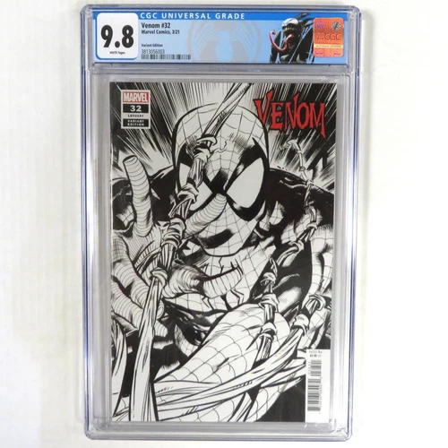 VENOM #32 STEGMAN SKETCH VARIANT CGC Graded 9.8 Marvel Comics 2021 CUSTOM LABEL!