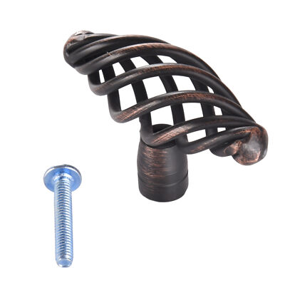 10 PCS Bird Cage Birdcage Kitchen Cabinet Knobs Knob Bronze 60MM 2 3/8 898-ORB