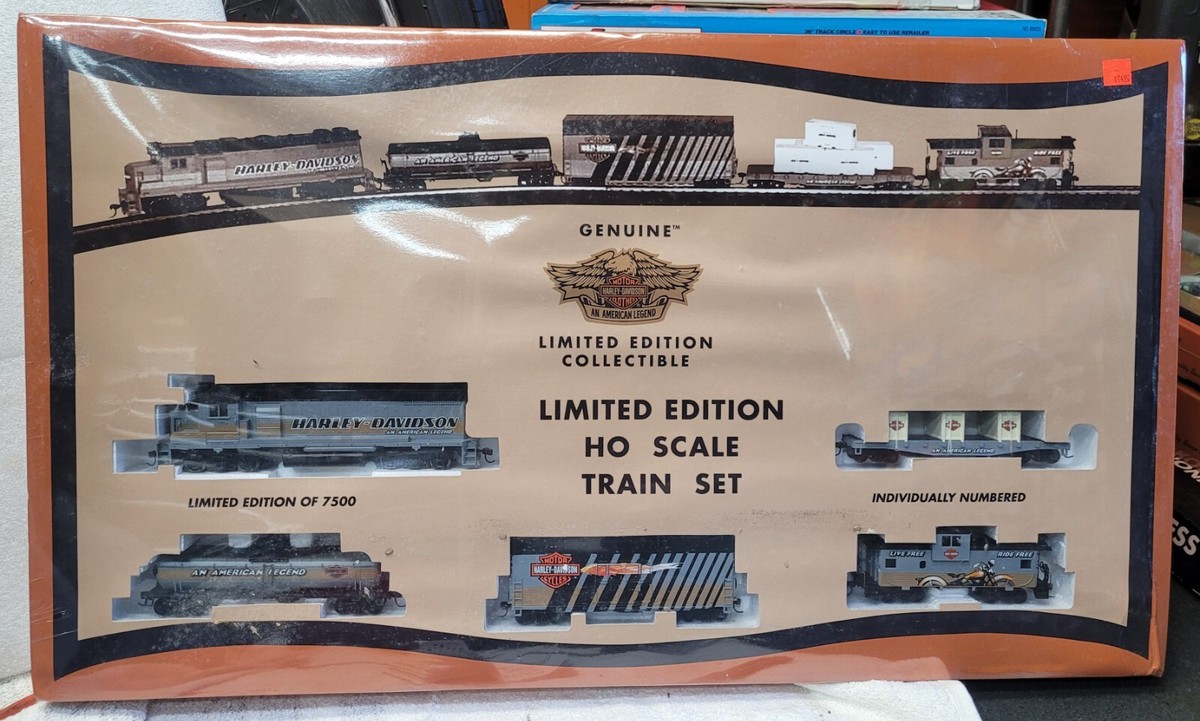 Harley Davidson limited edition ho scale train set #4816 of 7500