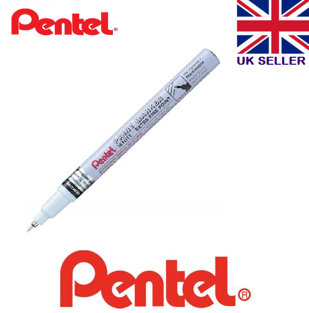 Pentel Super Permanent Paint Marker White EXTRA Fine PenWHITE MFP10,PACK 1 PEN eBay
