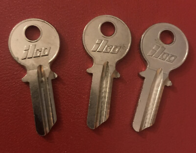 Ilco Key Blank AB62G Fits ABUS Cisa CS9 C1D X9CS  SET OF 3      [K]