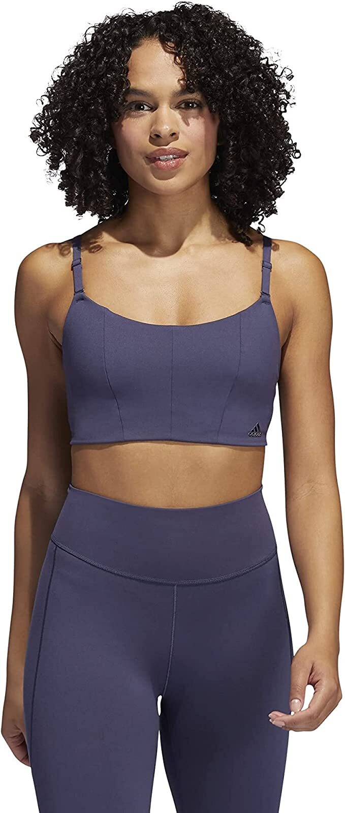 Бюстгальтер Adidas Womens Yoga Studio Light-Улучшенный уровень поддержки- Shadow Navy