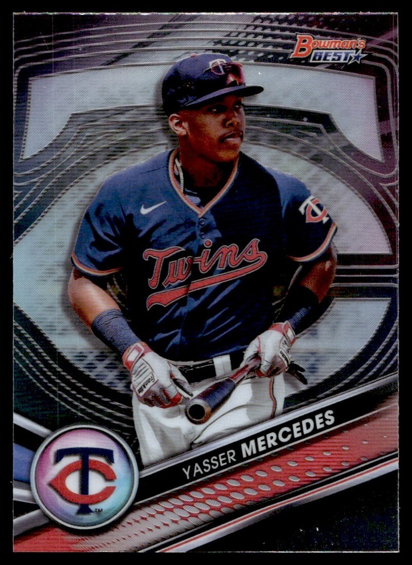 2022 Bowman's Best Refractor Yasser Mercedes G28 Minnesota Twins #TP-25