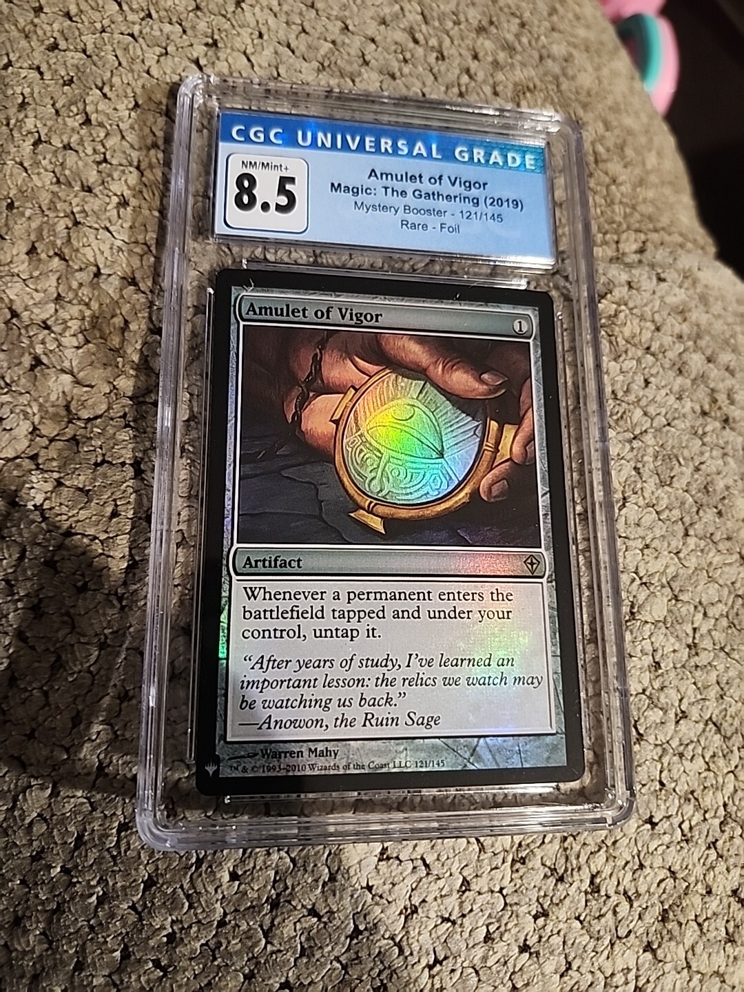 2019 MTG Amulet Of Vigor Rare Foil CGC 8.5