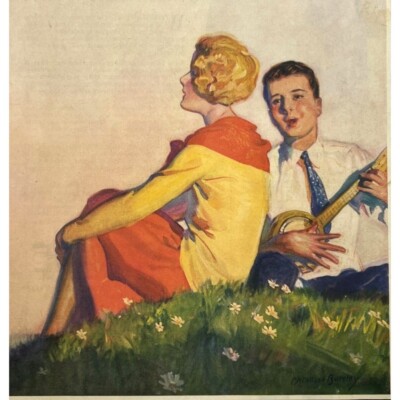 1928 The Country Gentleman Original Full-Color Magazine Cover McClelland Barclay