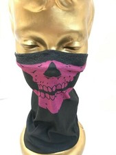 Bandana Head Wear Purple Skull Face Cover Handkerchief Hair Accessory Wrap