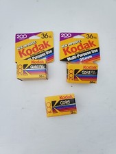 3 Rolls KODAK Gold Film 84 Exposures Total Kodacolor Print Film Expired 1993