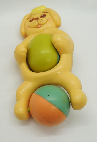 Vintage Tommee Tippee Baby Spielzeug Hund Spinner Rassel Made in Hong Kong - Bild 4 von 12