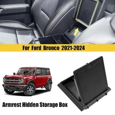 For Ford Bronco 2021-2024 Accessories Center Console Armrest Hidden Storage Box