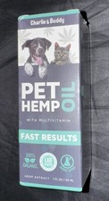 Charlie  Buddy Pet Hemp  il Dogs Cats Anxiety Stress Pain Relief 1oz NEW BA1