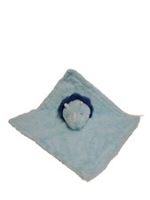 Parents Choice Blue Triceratops Dinosaur Plush Security Blanket Baby Lovey Satin