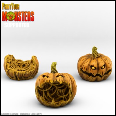 Pumpkin Heads Legion Terrain Scenery Tabletop Miniatures 28mm