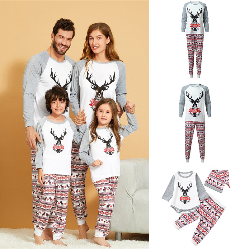 mum dad and baby christmas pyjamas