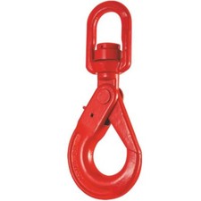 Wirbellasthaken selbstschließend Güte 8, drehbar m. Kugellager, Sicherheitshaken