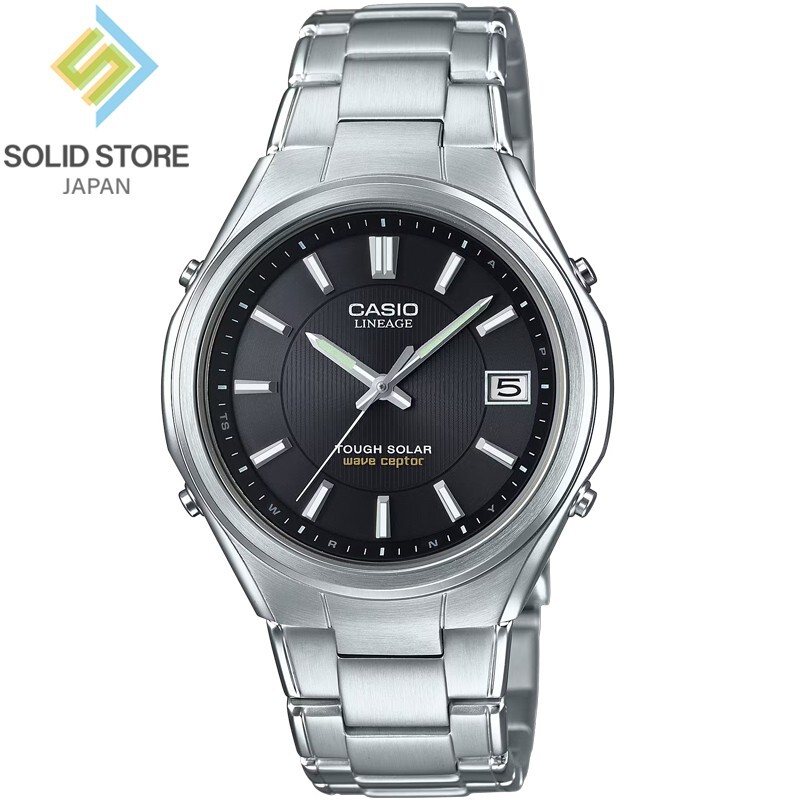 CASIO カシオ Tough Solar 腕時計 LIW-120 CASIO LINEAGE LIW-120DEJ-1AJF Radio Solar Analog Watch Black