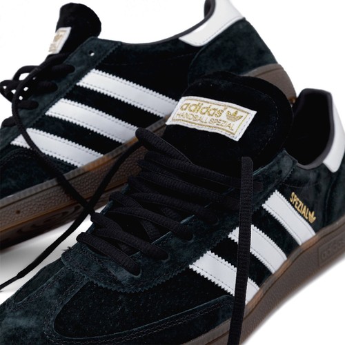 adidas Spezial Originals Sneakers Black SPZL Retro Trainers Men Gum Sole Shoes - Picture 2 of 8