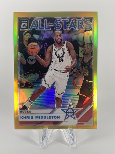 Khris Middleton [Gold] #6 2019 Panini Donruss Optic All-Stars card