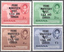 Ghana 1958 Prime Minister Visit to US Canada MNH (SC# 28-31)