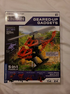 Thames & Kosmos Engineering Makerspace Geared-Up Gadgets Science Experiment Kit