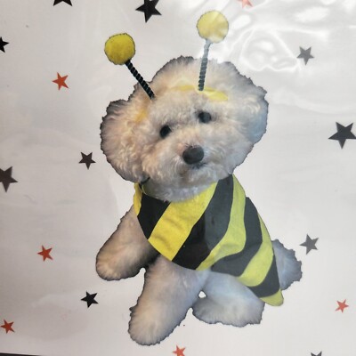 Halloween Costumes for Puppy/Small Dogs/Cats - Bumble Bee Cloak w/ Antenna