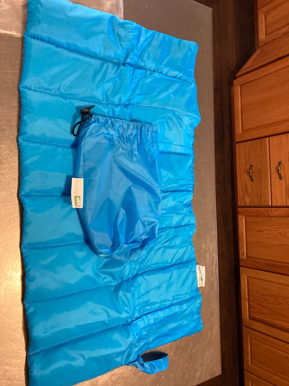 Good Boyee Pet Mat Travel Mat with Drawstring Bag Bright Blue 36" x 20"
