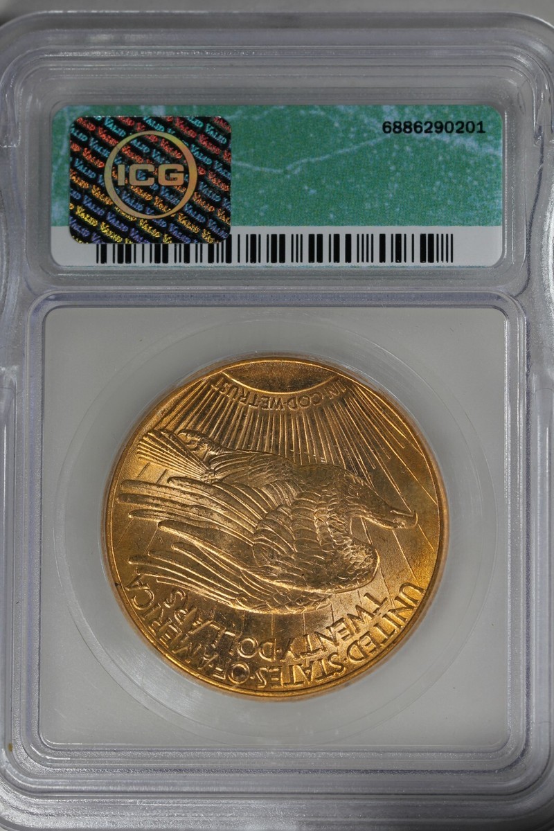 1913-D 20.00 ICG MS65 TWENTY DOLLAR GOLD PIECE, SAINT-GAUDEN | eBay