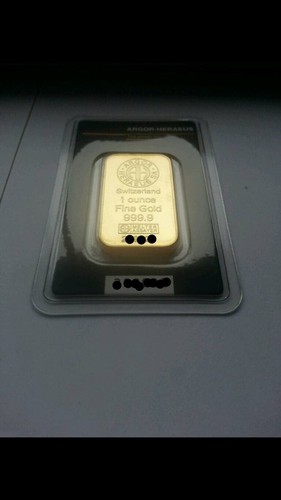 1 Unze Goldbarren Argor Heraeus NUR 1 Tag !!
