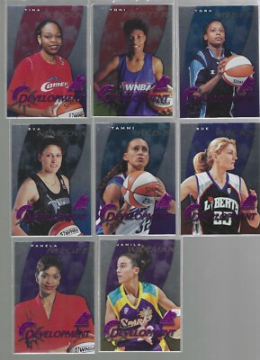 1997 Pinnacle WNBA Team Development Rookies Complete Set 8 Cards FREE SHIP!!