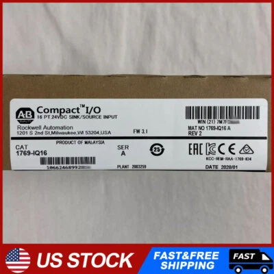 ALLEN-BRADLEY New Sealed 1769-IQ16 AB CompactLogix 16 Pt 24VDC D/I Module 1769IQ16