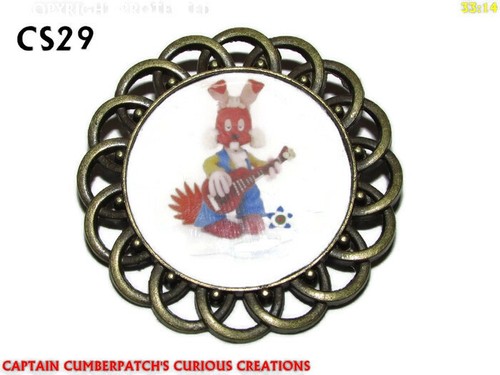 steampunk brooch badge pin cartoon Dylan rabbit Magic roundabout tv ...