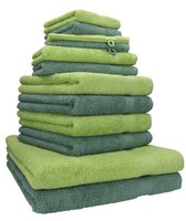 Betz 12Er Handtuch Set HandtüCher Premium 100% Baumwolle TannengrüN /AvocadogrüN
