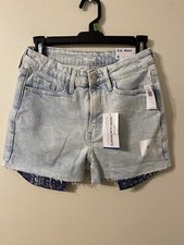 New NWT Womens Old Navy Light Wash High Rise OG Short Denim Cutoff Sz 4