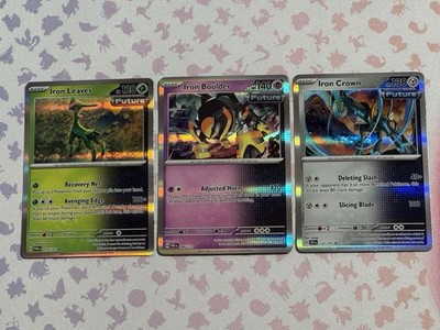 Iron Dogs Future Form Holo Form - 3 Pokemon Karten Konvolut - NM+